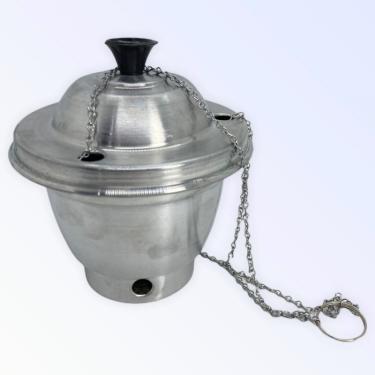 Imagem de Turíbulo para Defumação Médio em Alumínio e Corrente 14 cm