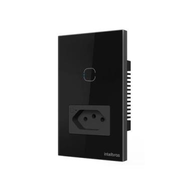 Imagem de Tomada Simples 10a Smart Wi-fi Ets 2001 Preto 4850067 - INTELBRAS