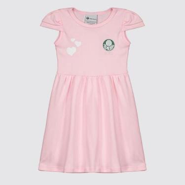 Imagem de Vestido Palmeiras Infantil Rosa - Torcida Baby, 8 ANOS