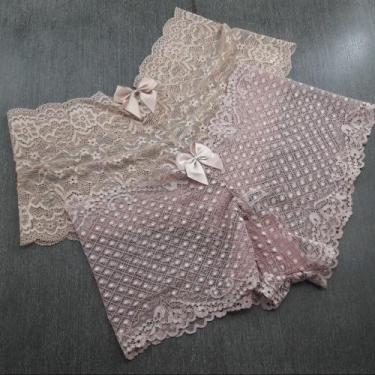 Imagem de Caleçon em Renda Sedosa Cor:ChocolateTamanho:P - Ternura Íntima, Choco