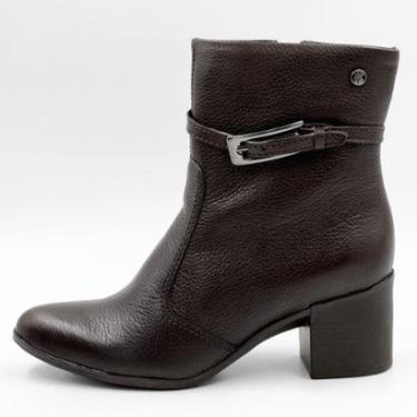 Imagem de Bota Bottero Cano Curto com Fivela Salto Médio Feminina-Feminino