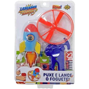 Imagem de Lancador manual de disco com foguete zoop - Zoop Toys, Azul, UN