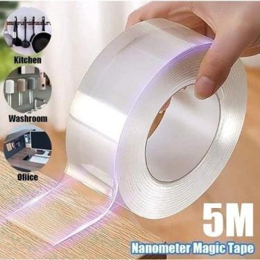 Imagem de Fita Dupla Face Extra Forte Transparente NanoGel Silicone Mágica Adesi