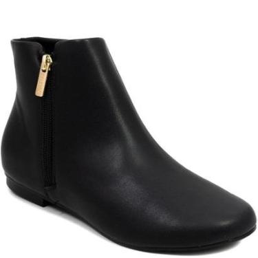 Imagem de Bota Rasteira com Zíper Cano Baixo Via Uno 072096-Feminino