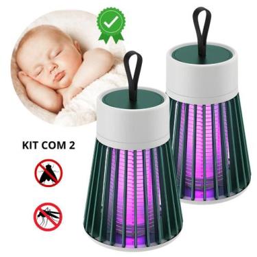 Imagem de luz repelente elétrica armadilha anti dengue e mosquitos repele o ambi