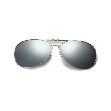Imagem de Lentes Clip On Aviador Polarizado e com Proteção UV400 - VINKIN, Cinza