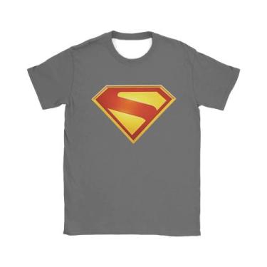 Imagem de Camiseta masculina com logotipo de Supermans, estética de praia, gola 