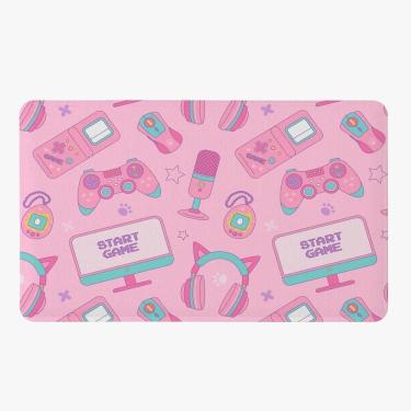 Imagem de Tapete Para Quarto Infantil Estampado Streamer Girl 60cm X 40cm - Base Antiderrapante