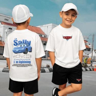 Imagem de Conjunto Camiseta Oversized E Bermuda Infantil Algodão - MB Sport, Bra