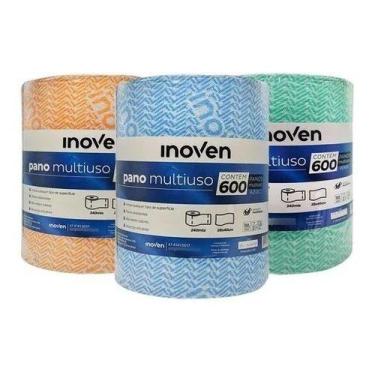 Imagem de Pano Multiuso Tipo Perfex 28cmX240m Inoven -, Azul