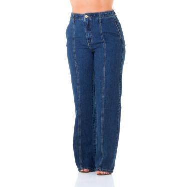 Imagem de Calça Jeans Feminina Arauto Wide Comfy
