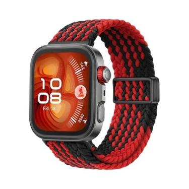 Imagem de Pulseira De Nylon Trançada Ajustável Para Huawei Watch Fit 3/4/4 Pro, 