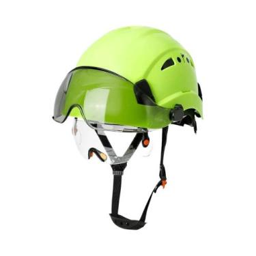 Imagem de Capacete De Segurança Para Engenheiros Com Viseira E Óculos Integrados