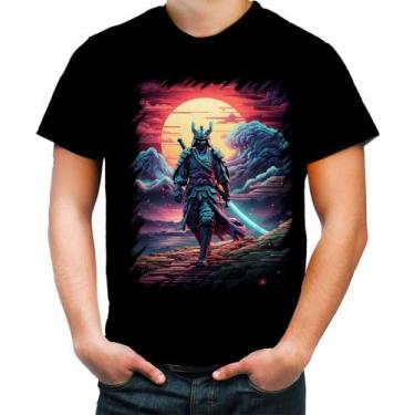 Imagem de Camiseta Colorida Samurai Ronin Sunset Sem Mestre 8 - Kasubeck Store®,