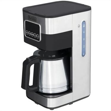 Imagem de Cafeteira Elétrica Black+ Decker Gourmand Gris CM350G - Programável - Jarra Inox - Pain...