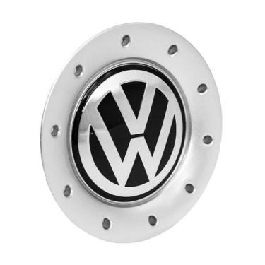 Imagem de Calota Meio Roda Vw Polo 2002 (Aro 15) Com Emblema Alumínio - DCAPS