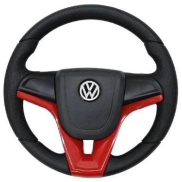 Imagem de Volante Cruze Vermelho Para Fox Gol G5 G6 Voyage Saveiro Volks + Cubo 