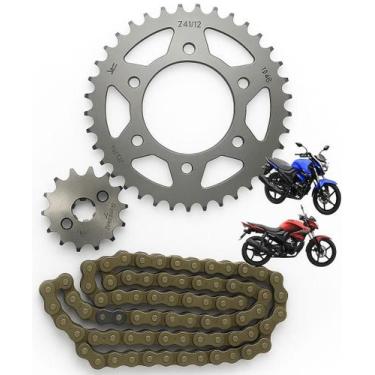 Imagem de Kit Relação Transmissão Tração Yamaha Fazer 150 Factor 150 Todos Anos 