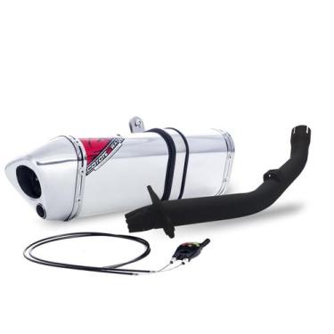 Imagem de Escape / Ponteira Coyote Modelo TRS 2 Way + Mais em Alumínio - Lander 