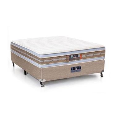 Imagem de Cama Box + Colchão Castor Casal Silver Star Air Double Face 138x188x61