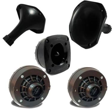 Imagem de Kit 2 Driver  1 Tweeter 2 Corneta 8 Ohms  Corneteira Curta - ORION