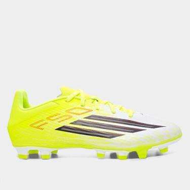 Imagem de Chuteira Campo Adidas F50 Club Unissex, Verde limão, 39