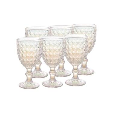 Imagem de Conjunto 6 Taças para Água de Vidro Roman Rainbow 345 ml  Casa Del Gra