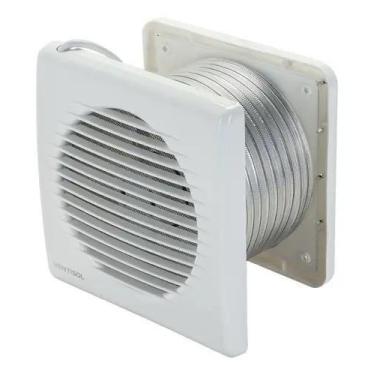 Imagem de Exaustor P/ Banheiro 150mm C/ Grade E Duto Kexb-03 Ventisol