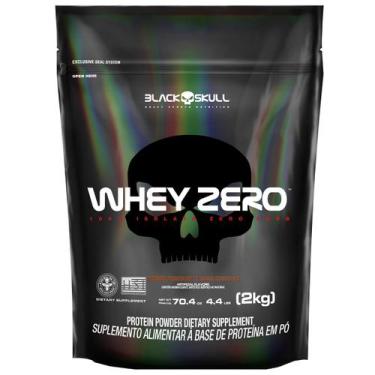 Imagem de Whey zero black skull refil - 2kg (whey protein isolado), N/A, CHOCOLA