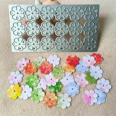 Imagem de Matrices de corte metálicas de flores Kashoer para scrapbooking DIY