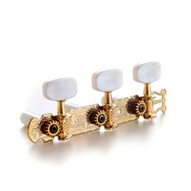 Imagem de Tarraxa para Violão J98-GD-R1L1 com 6 Peças Hardware Dourado e Botão Branco Perolizado Spirit
