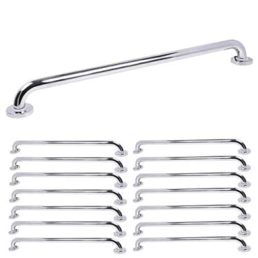 Imagem de Barra Apoio Alca 80cm Kit 14 Uni Cadeirante Idoso Deficiente Acessibil