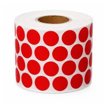 Imagem de Etiqueta Bolinha Vermelha Com 5000 Unidades - BLULABEL