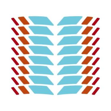 Imagem de 16PCS Adesivos Luminosos Tricolor Para Rodas De Bicicleta De Montanha,