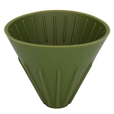 Imagem de Gotejador de café de silicone, fácil limpeza, filtro de café de silicone, operação simples, portátil, para escritório, acampamento, viagens (verde)