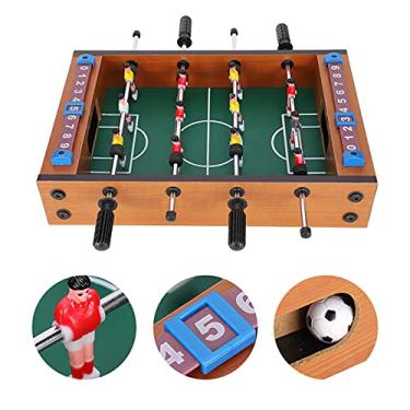 Imagem de Jogo de futebol americano de mesa, mini futebol de mesa de madeira, jogo de tabuleiro de futebol americano, bola de pebolim para família, inclui 12 marcadores masculinos, 2 bolas para