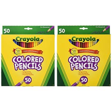 Imagem de Crayola 50ct Long Colored Pencils (68-4050) Pack Of 2