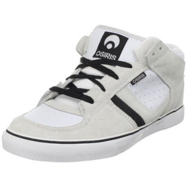 Imagem de Osiris Tênis de skate masculino Chino Mid, Cinza-claro/branco/preto, 6.5