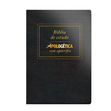 Imagem de Livro - Bíblia Apologética com apócrifos - Luxo Preta