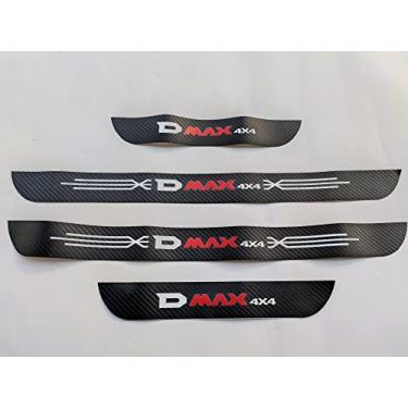 Imagem de GZBFTDH Proteção de Peitoril Soleira da Porta, para Mitsubishi D-MAX 2020-2022 Carro Acessórios, Aço Inoxidável Kick Plate Guard de Pedal de Limiar Protetor, Peças para Automóveis