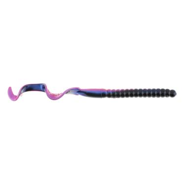 Imagem de Berkley Isca PowerBait® Power Worm, Tequila Sunrise, 18 cm, sabor irresistível, perfil clássico de verme de cauda encaracolada, ideal para primavera, verão e outono