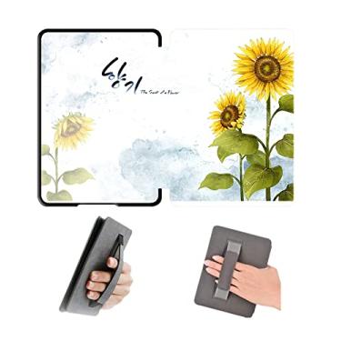 Imagem de Capa de 16 cm com alça de mão para Kindle Paperwhite 11º lançado em 2021, modelo M2L3EK e M2L4EK, capa impermeável com hibernação automática