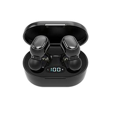 Imagem de Fones de oido E7S Wireless BT5.0 Fones de oido esportivos intra-auriculares com tela de LED HiFi Qualidade de som Controle de toque intente preto