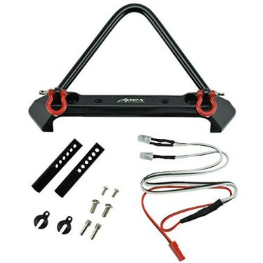 Imagem de Apex RC Products amortecedor frontal de metal com cordões e luzes – para Traxxas TRX-4/Axial SCX10 / II #4060