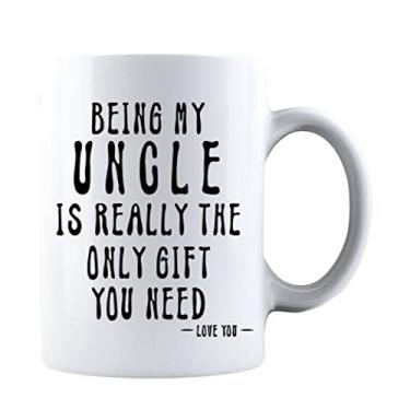 Imagem de Caneca de café de cerâmica Being My Uncle xícara de chá