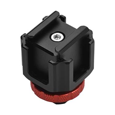 Imagem de Qudai Suporte adaptador de sapata fria Liga de alumínio leve com extensão de montagem de sapata fria para DSLR ILDC Microfone de luz de vídeo para câmera Monitor Microfilme de filmagem de vídeo BD