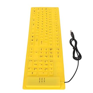 Imagem de Teclado à prova d'água, teclado dobrável de silicone dobrável de silicone para casa