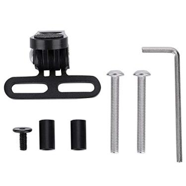 Imagem de montagem de luz de bicicleta,Montagem de lanterna de bicicleta, com parafusos, espaçador, montagem de chave suporte de montagem de bicicleta suporte de lanterna clipe de tocha para ciclismo, equitaçã