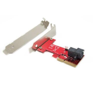 Imagem de Ableconn Placa adaptadora PEXU2-131 PCI Express x4 para SFF-8643 para SSD PCIe U.2 NVMe – Suporta SSD U.2 NVMe de 2,5" – Adaptador SSD U.2
