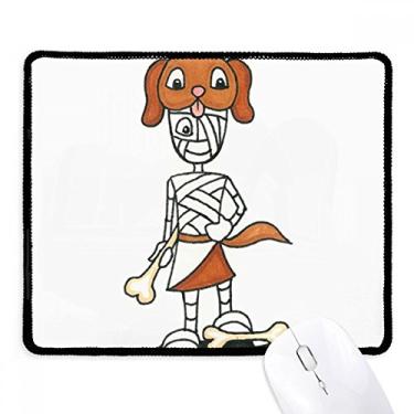 Imagem de Egypt Mummy Horus Chapéu para cachorro Mousepad Borda costurada Tapete de borracha para jogos